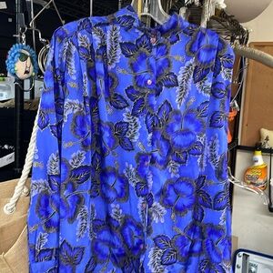 Floral patterns blue mix